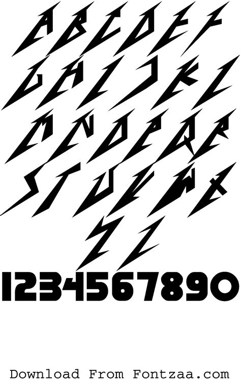 metallica font copy and paste